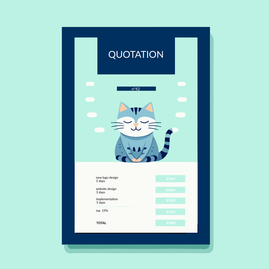 Fast quotations for freelancers